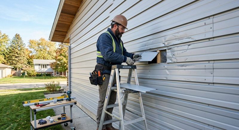 Our team working on Siding Service projects in Jasper, GA