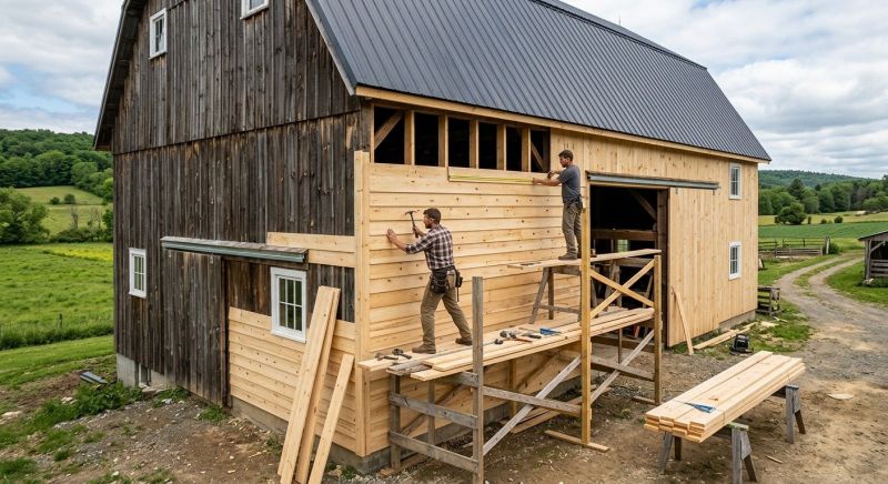 Barn Wood Siding Installation in Jasper, GA