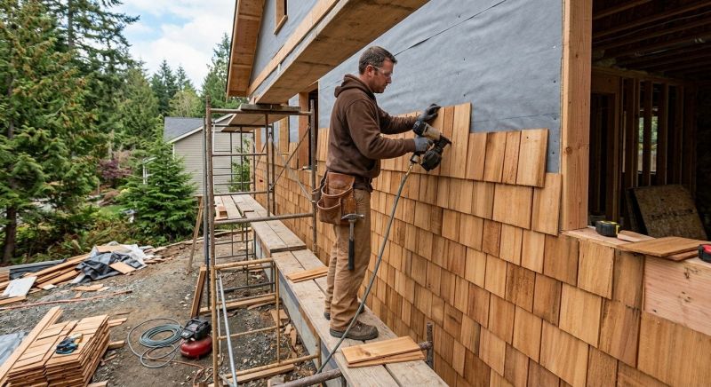 Cedar Siding Installation in Ball Ground, GA