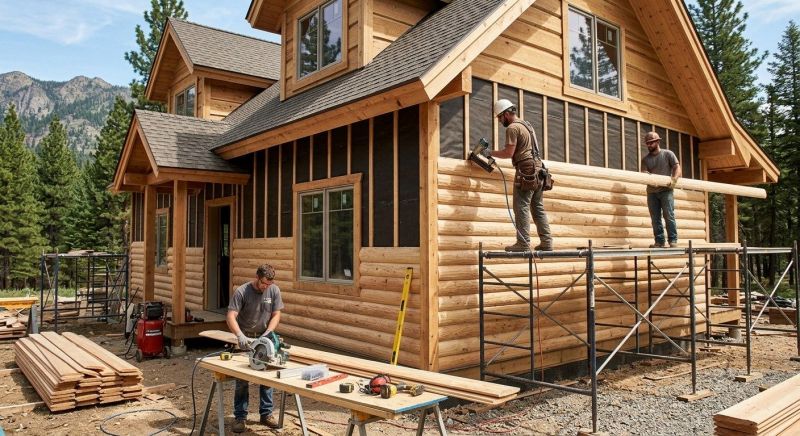 Log Home Siding Installation in Jasper, GA