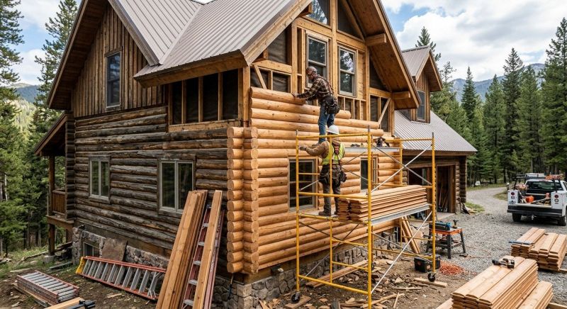 Log Siding Installation in Calhoun, GA
