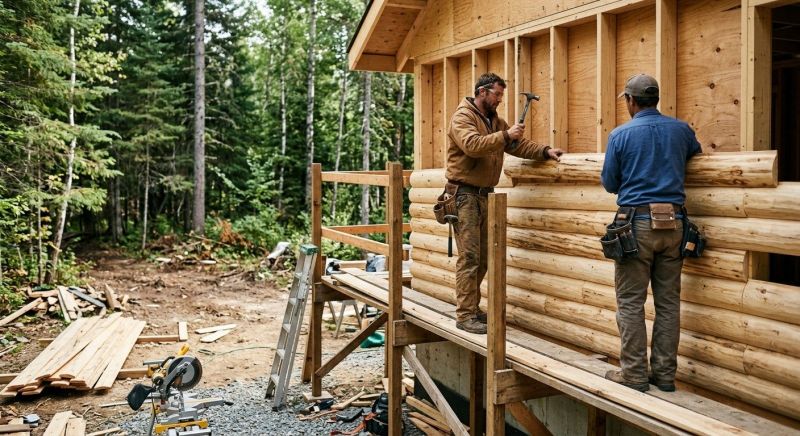 Log Siding Installation in Fairmount, GA