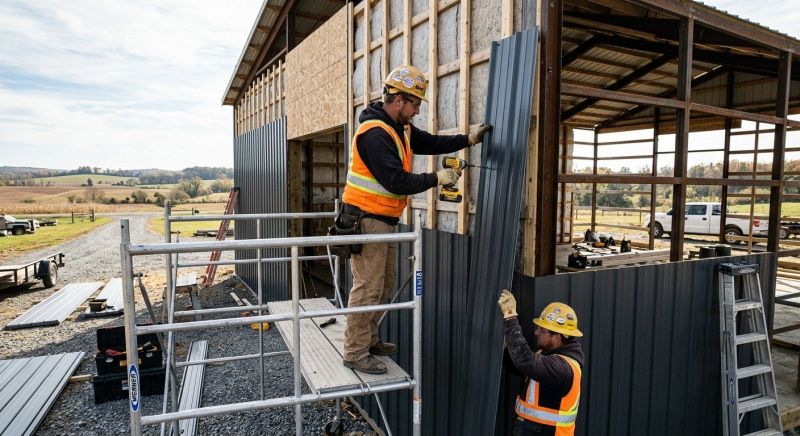 Metal Barn Siding Installation in Jasper, GA