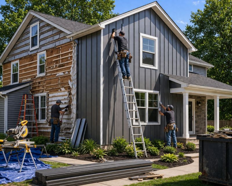 Vertical Siding Replacement in Jasper, GA