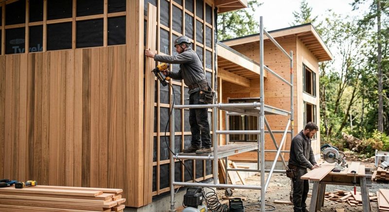 Wood Cladding Installation in Canton, GA